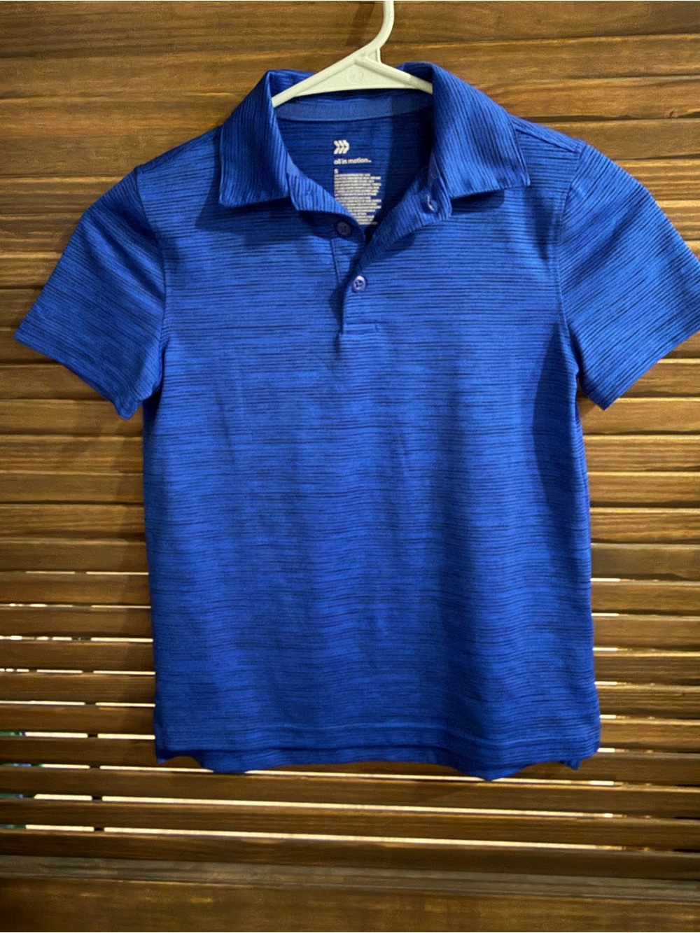Boys Blue Short-Sleeve Polo Shirt